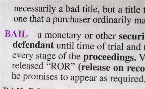 Understanding bail .